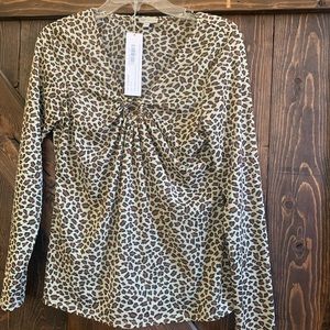 Leopard print blouse